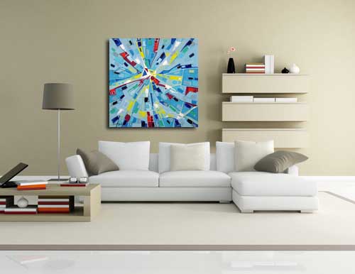 Modern Art One in living room